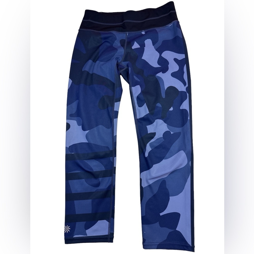 Athleta Dark Blue Camo Leggings Small